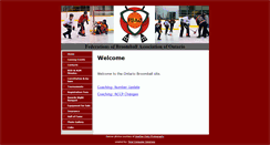 Desktop Screenshot of ontariobroomball.ca