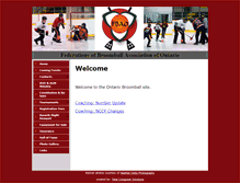 Tablet Screenshot of ontariobroomball.ca